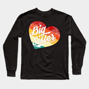 Retro Vintage Big Sister Long Sleeve T-Shirt